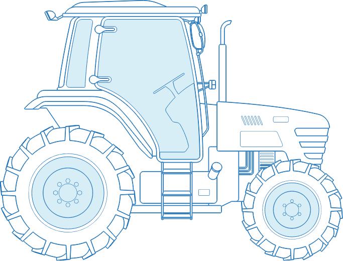 Landmaschine - Grafik Traktor