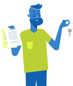 Grafik - Zufriedener Kunde